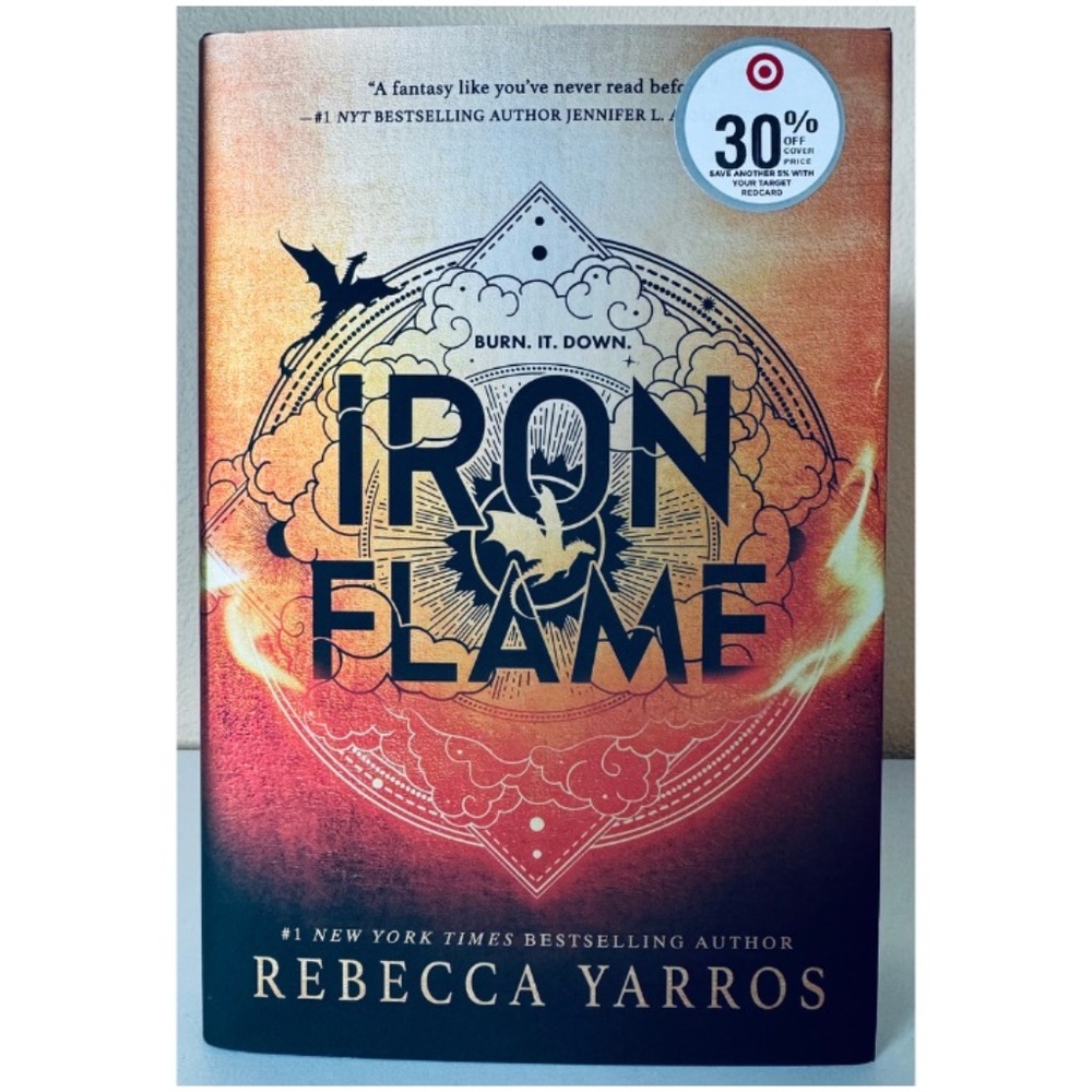 Iron Flame Book - Orange and Black Cover